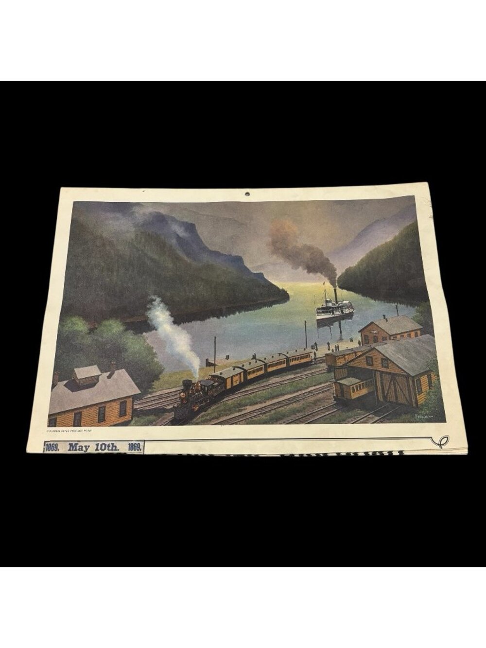 Approx 16 Vintage Railroad Train Posters (8 Double Sided) See Pics Collectible